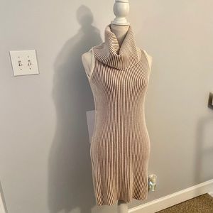 Neiman Marcus Sleeveless Turtleneck Dress
